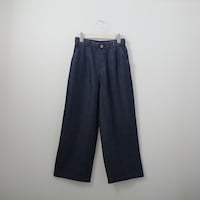 【N+商品】接触冷感やわらかデニムワイドパンツC1 Mサイズ (21035)