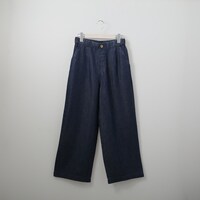 【N+商品】接触冷感やわらかデニムワイドパンツＣ１　Ｌサイズ　(21035)