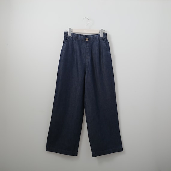 接触冷感やわらかデニムワイドパンツC1 (21035) 1枚目画像