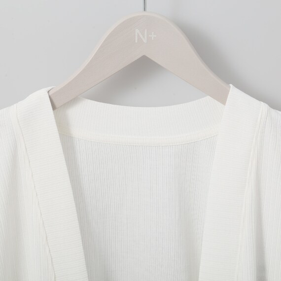 細リブラウンドカーディガンC1 (81009) 4枚目画像