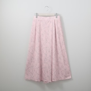 クールタッチUVカットラインフラワー柄スカーチョ (21045)