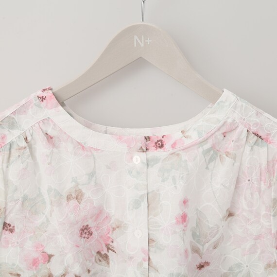 刺しゅう使い花柄シャツ(51031) 4枚目画像