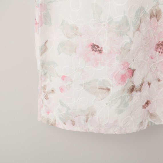 刺しゅう使い花柄シャツ(51031) 6枚目画像