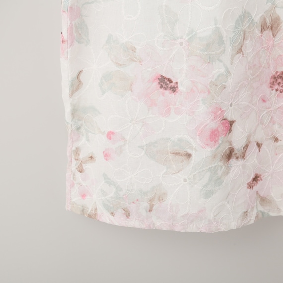 刺しゅう使い花柄シャツ(51031) 6枚目画像