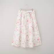 刺しゅう使い花柄スカート　(31007)