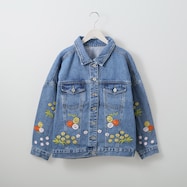 刺しゅう使いデニムジャケット (11015)