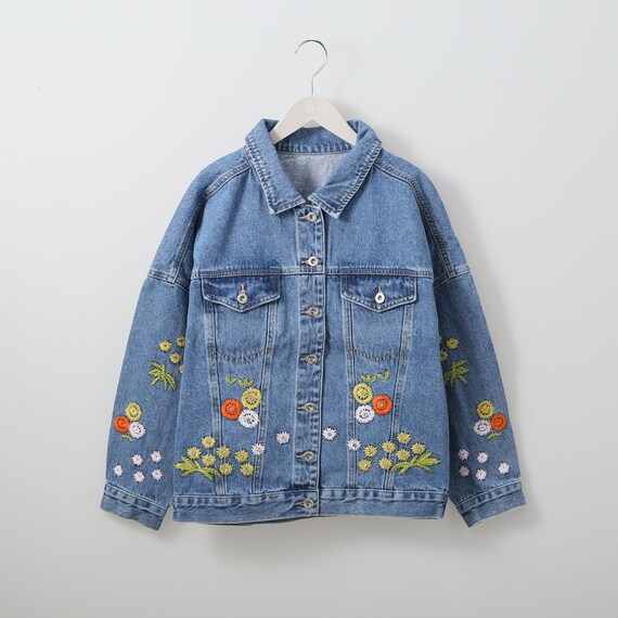 刺しゅう使いデニムジャケット (11015) | ニトリネット【公式】 家具 