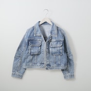 スタッズ使いデニムジャケット (11016)