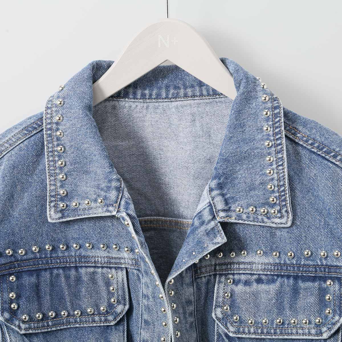 MISBHV デストロイ加工 デニムジャケット スタッズ SONIC YOU M NO ID. デニムジャケット gジャン mj9772- アルティメット