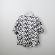 【N+商品】単色フラワープリントブラウス　(51027)