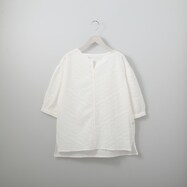 【N+商品】スカラップ襟エンブロイダリ－ブラウス　(51028)