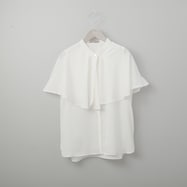 ケープ襟ノースリーブブラウス (51033)