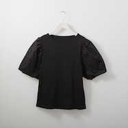 ボリューム袖布帛切替えプルオーバー (61028)