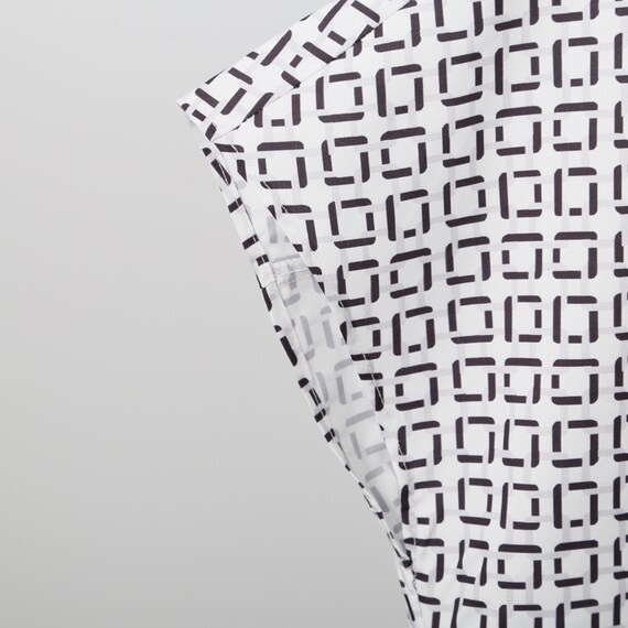 ボウタイジオメトリック柄ブラウス (51038) 5枚目画像