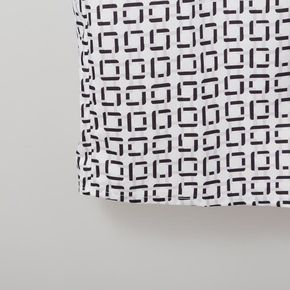 ボウタイジオメトリック柄ブラウス (51038) 6枚目画像