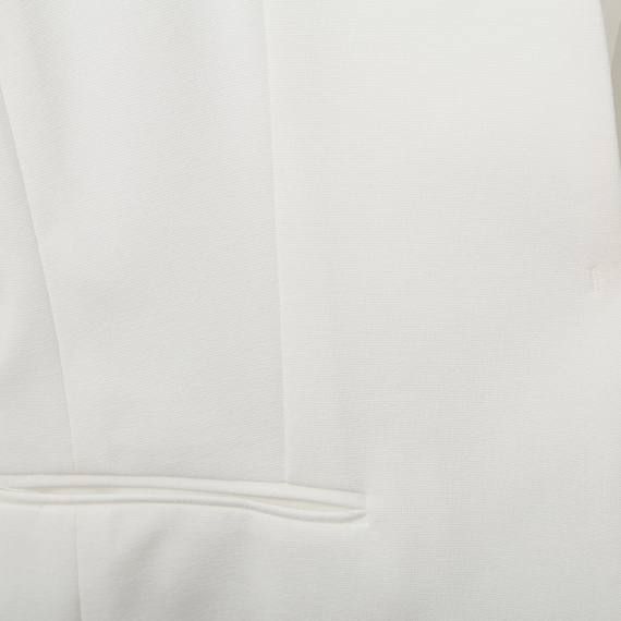 麻調ストレッチノーカラージャケット (11017) 3枚目画像