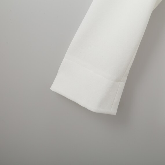 麻調ストレッチノーカラージャケット (11017) 5枚目画像