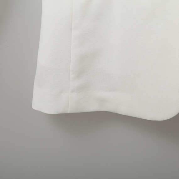 麻調ストレッチノーカラージャケット (11017) 6枚目画像