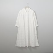 シャドウチェック羽織りシャツワンピース (41016)