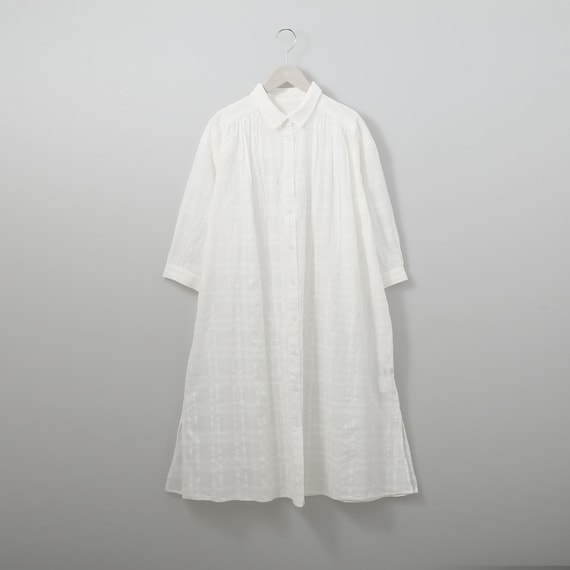 シャドウチェック羽織りシャツワンピース (41016) 1枚目画像