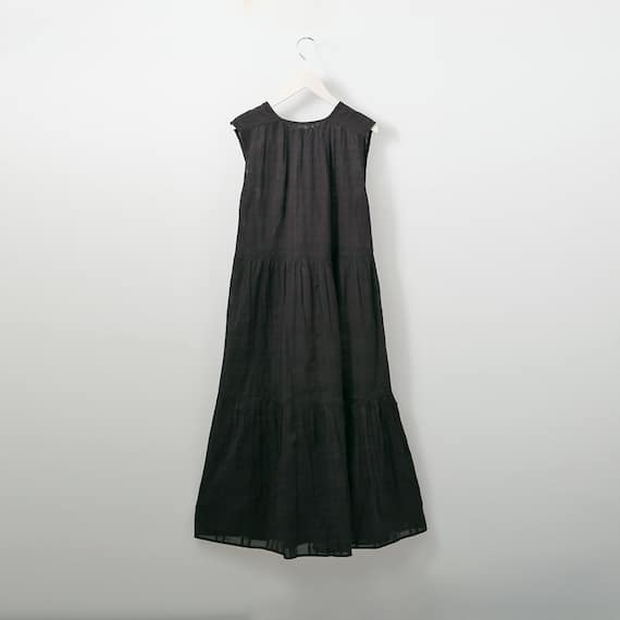 シャドウチェックティアードワンピース (41017) 2枚目画像