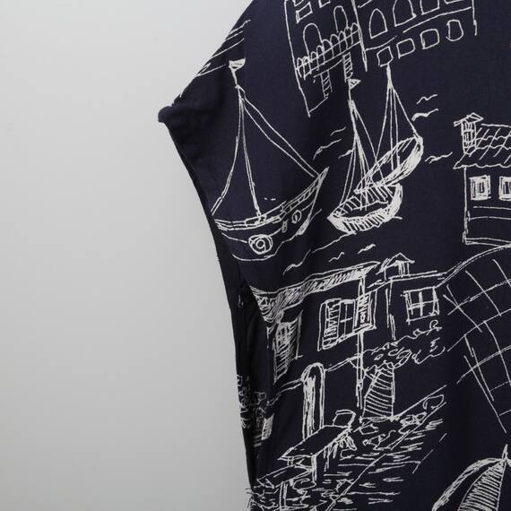 レギュラー丈プリントレーヨンワンピース　(41018) 5枚目画像