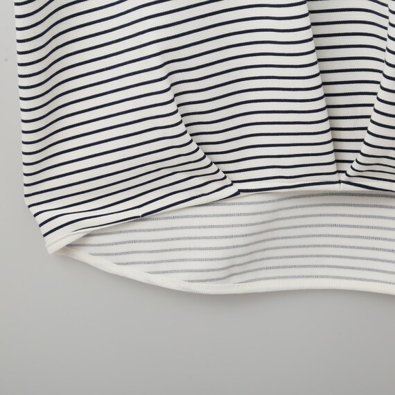 バンブー接触冷感ボーダー裾タックプルオーバー (61032) 6枚目画像