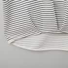 バンブー接触冷感ボーダー裾タックプルオーバー (61032) 6枚目画像