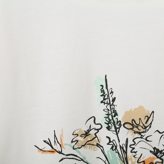 ラフタッチプリントボートネックTシャツ (61033) 3枚目画像