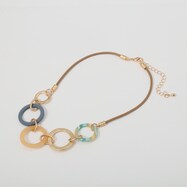 異素材サークルネックレス　(91062)