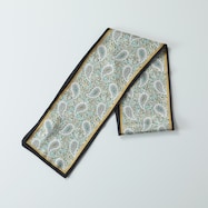 ペイズリー柄長方形スカーフ (91071)