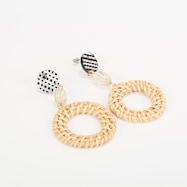 ナチュラルパーツ使いピアス(91077)