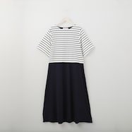 ラメボーダードッキングワンピース (41021)