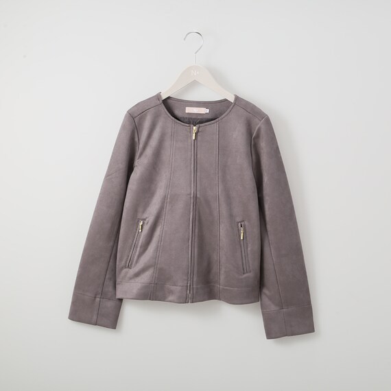 ストレッチスウェード調ブルゾン (12100) 1枚目画像