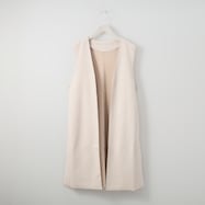 ストレッチスウェード調ロングジレ (12101)