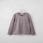 ストレッチスウェード調スナップカーディガン (82100) 1枚目画像