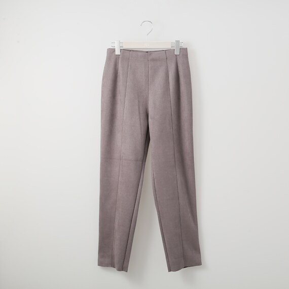 ストレッチスウェード調テーパードパンツ　(22100) 1枚目画像