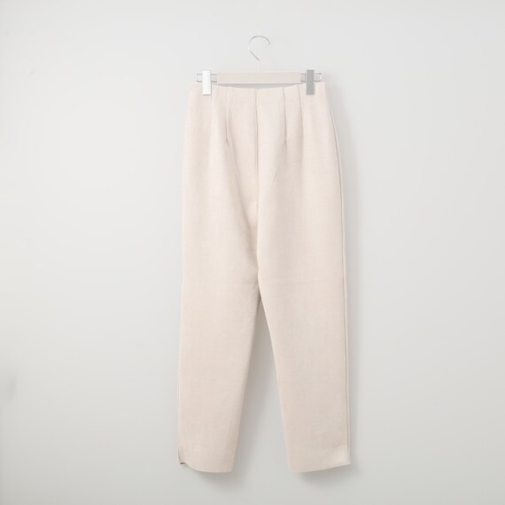 ストレッチスウェード調テーパードパンツ (22100) 2枚目画像