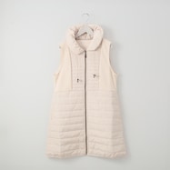 ボンバー中綿ロングベスト (02104)