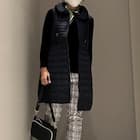 ボンバー中綿ロングベスト (02104) 9枚目画像