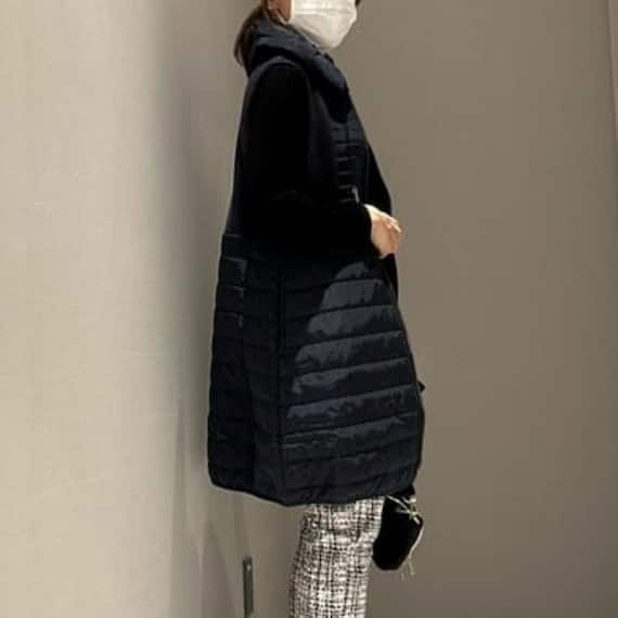 ボンバー中綿ロングベスト (02104) 10枚目画像