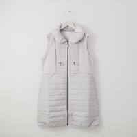 ボンバー中綿ロングベスト　(02104)