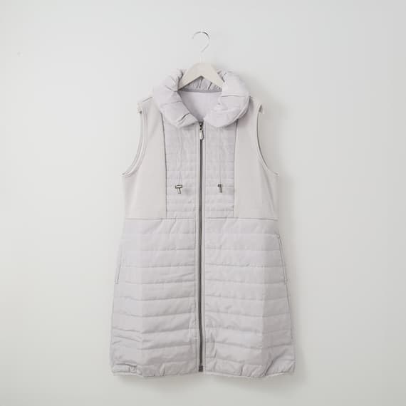 ボンバー中綿ロングベスト (02104) 1枚目画像