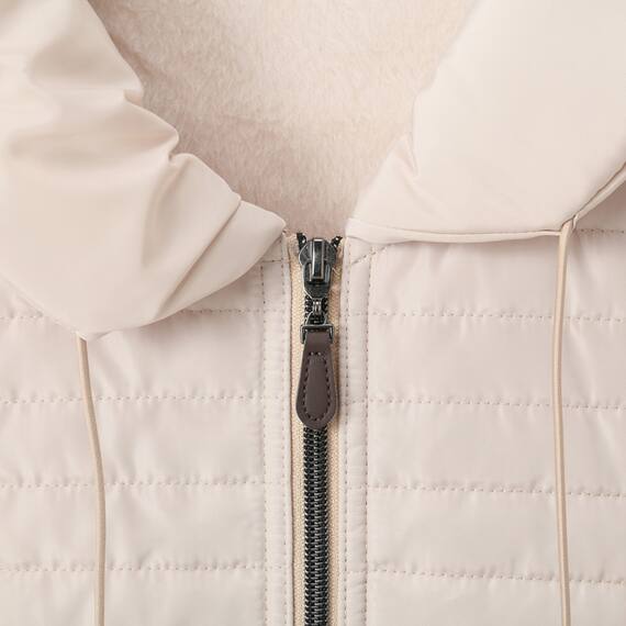 ボンバー中綿ロングベスト　(02104) 4枚目画像