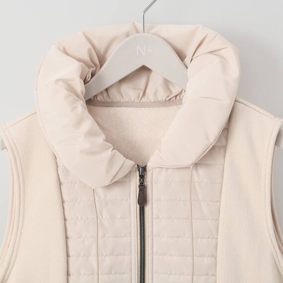 ボンバー中綿ロングベスト　(02104) 6枚目画像