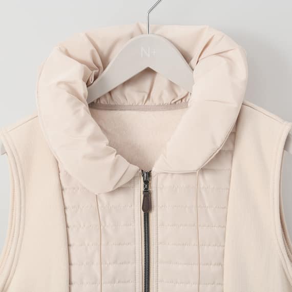 ボンバー中綿ロングベスト (02104) 6枚目画像