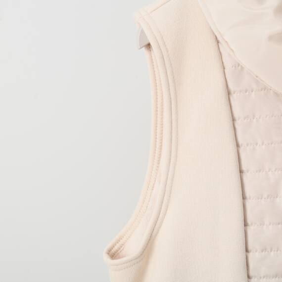 ボンバー中綿ロングベスト　(02104) 7枚目画像