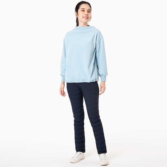 抗菌防臭生地使いダウンパンツショート丈 (22108) 6枚目画像