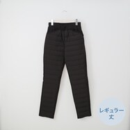 抗菌防臭生地使いあったかダウンパンツレギュラー丈　(24108)（22109）（24111）