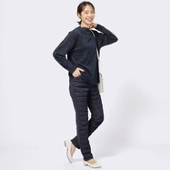 【N+商品】抗菌防臭生地使いダウンパンツレギュラー丈　(22109)